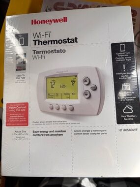 Honeywell White Wi‑Fi Thermostat - Smart Home Thermostat